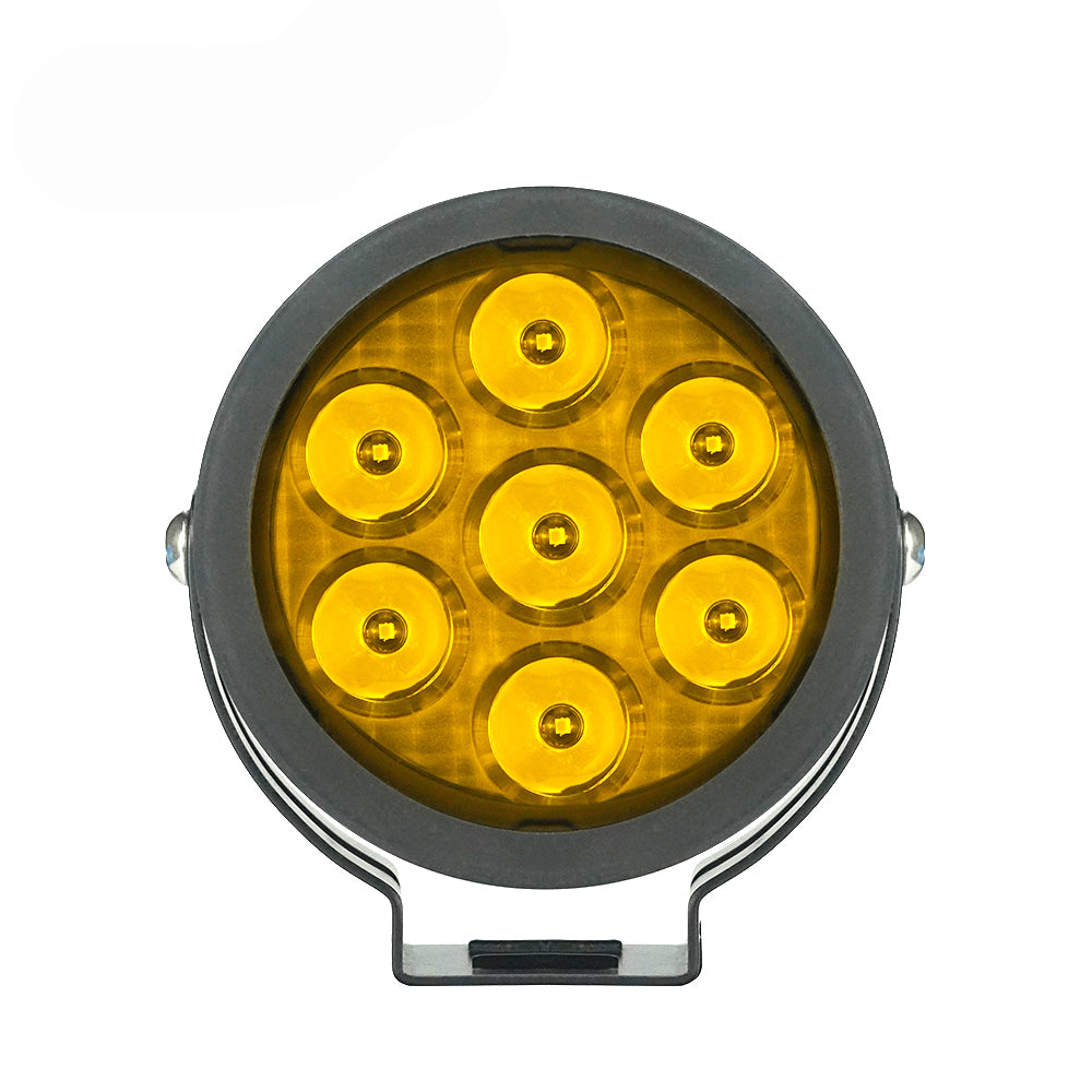 HJG 7 LED Round Shape Fog Light 70Watt With Dimmer And Flasher