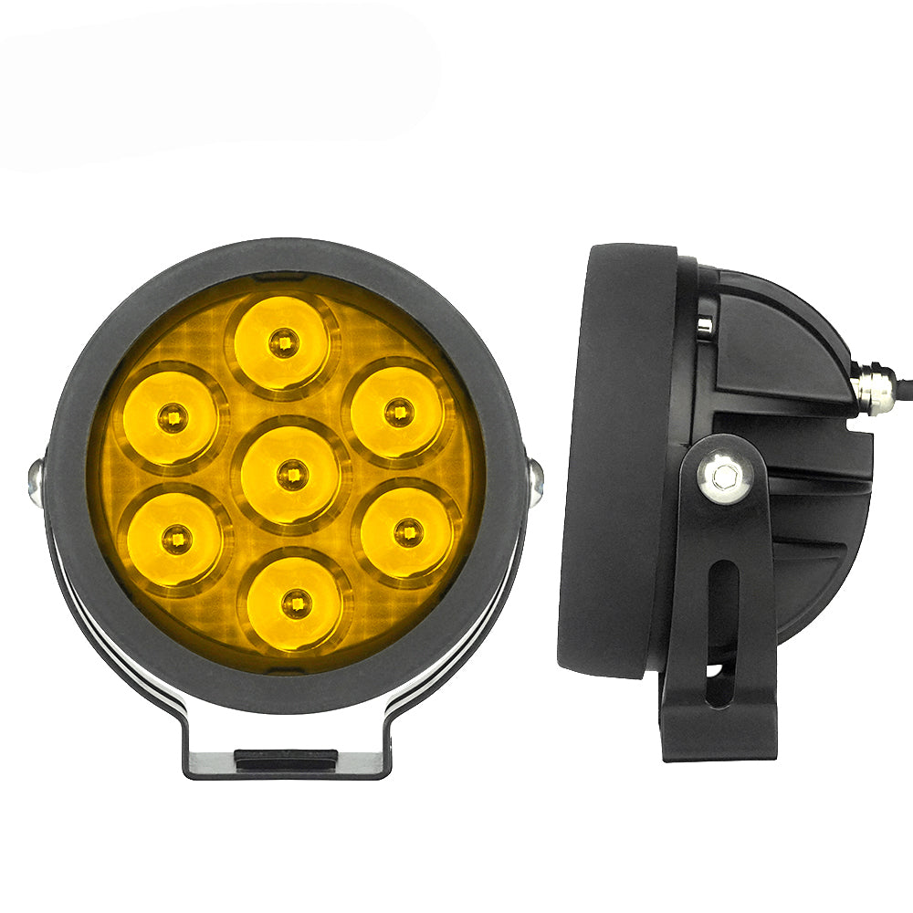 HJG 7 LED Round Shape Fog Light 70Watt With Dimmer And Flasher