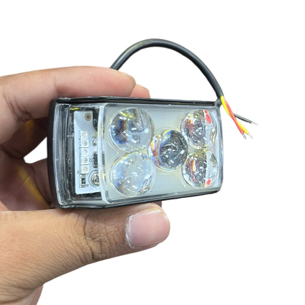 Dolphin Light In 5 Lens Dual Color With Flasher 12-80v