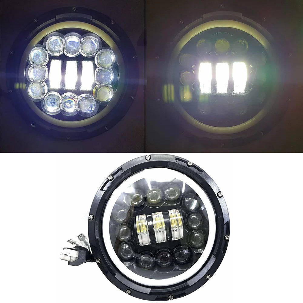 Headlight 7 Inch 15 Led Super Bright Led Round Shape
