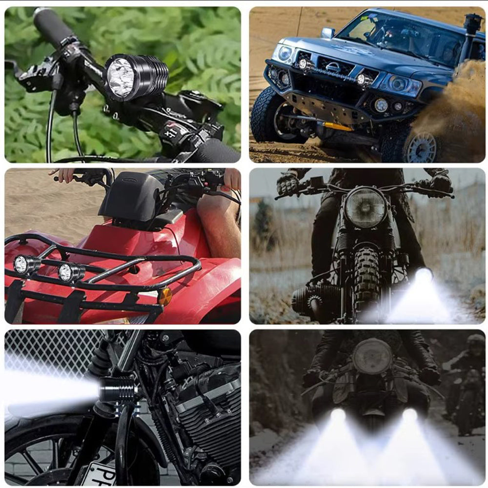 LED Light Long Range Round Flashing Fog lights