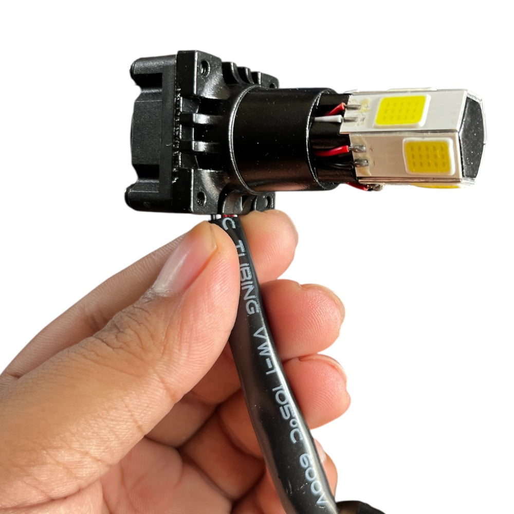 Motorcycle Led Lights Single Color White With Flasher