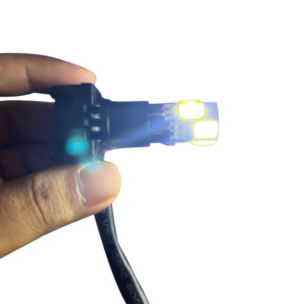 Motorcycle Led Lights Single Color White With Flasher