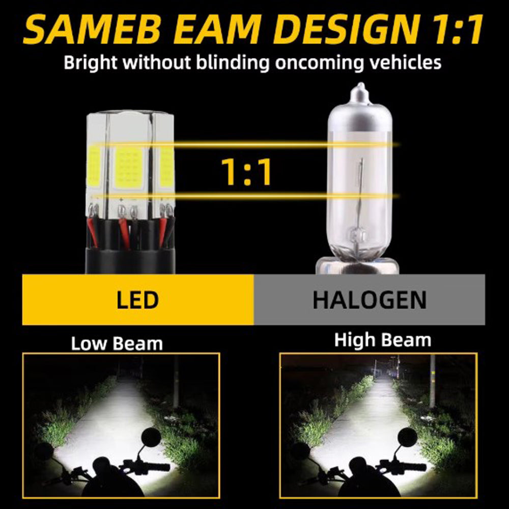 Motorcycle Led Lights Single Color White With Flasher