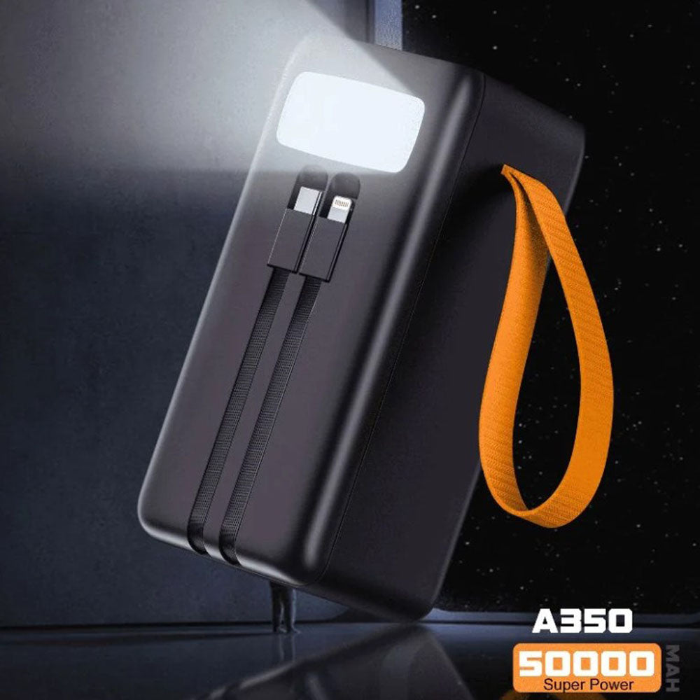 Aspor A350 22.5W 50,000mah Fast Charging With Built In Flashlight Power Bank