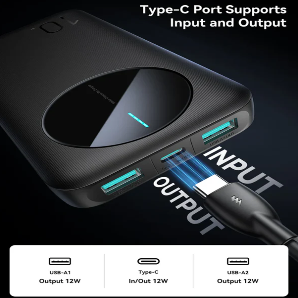 JOYROOM JR-PBF12 2.4A LED Power Bank 10000mAh