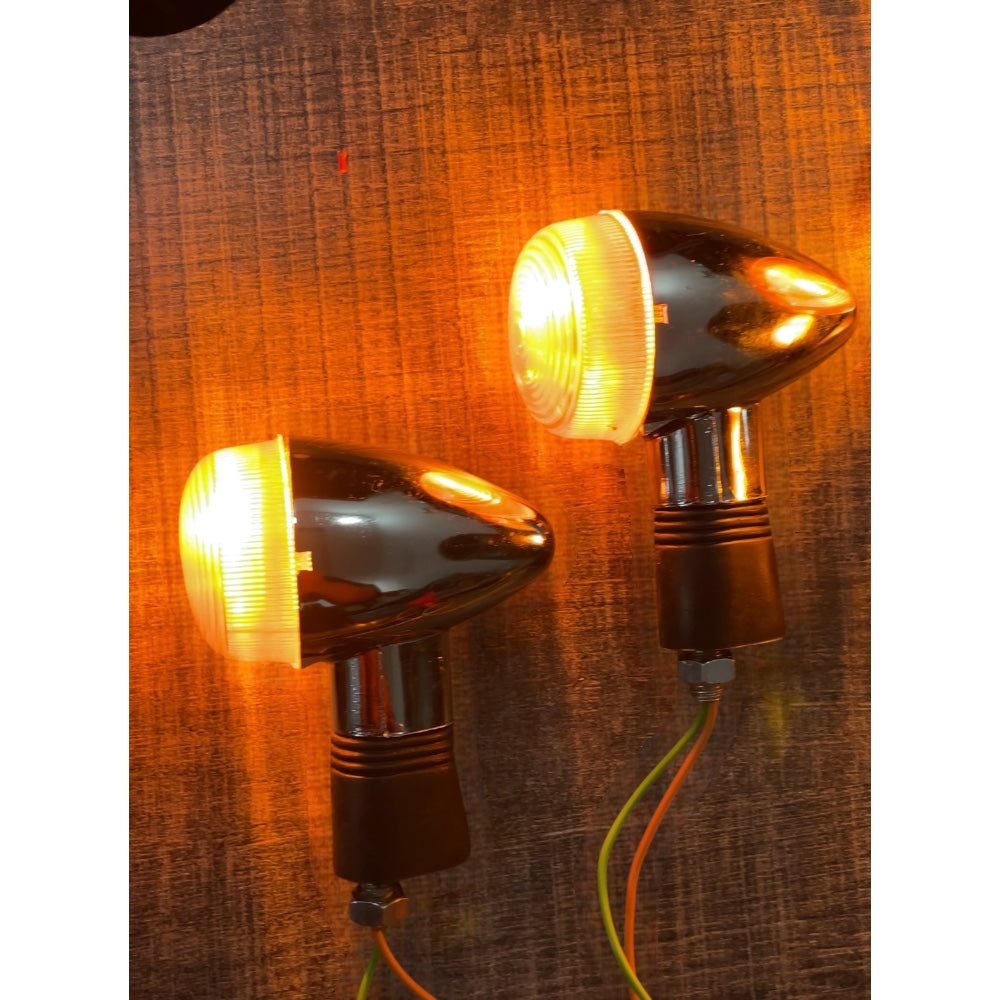 Round Shape Yellow Indicator Old School Type Indicator