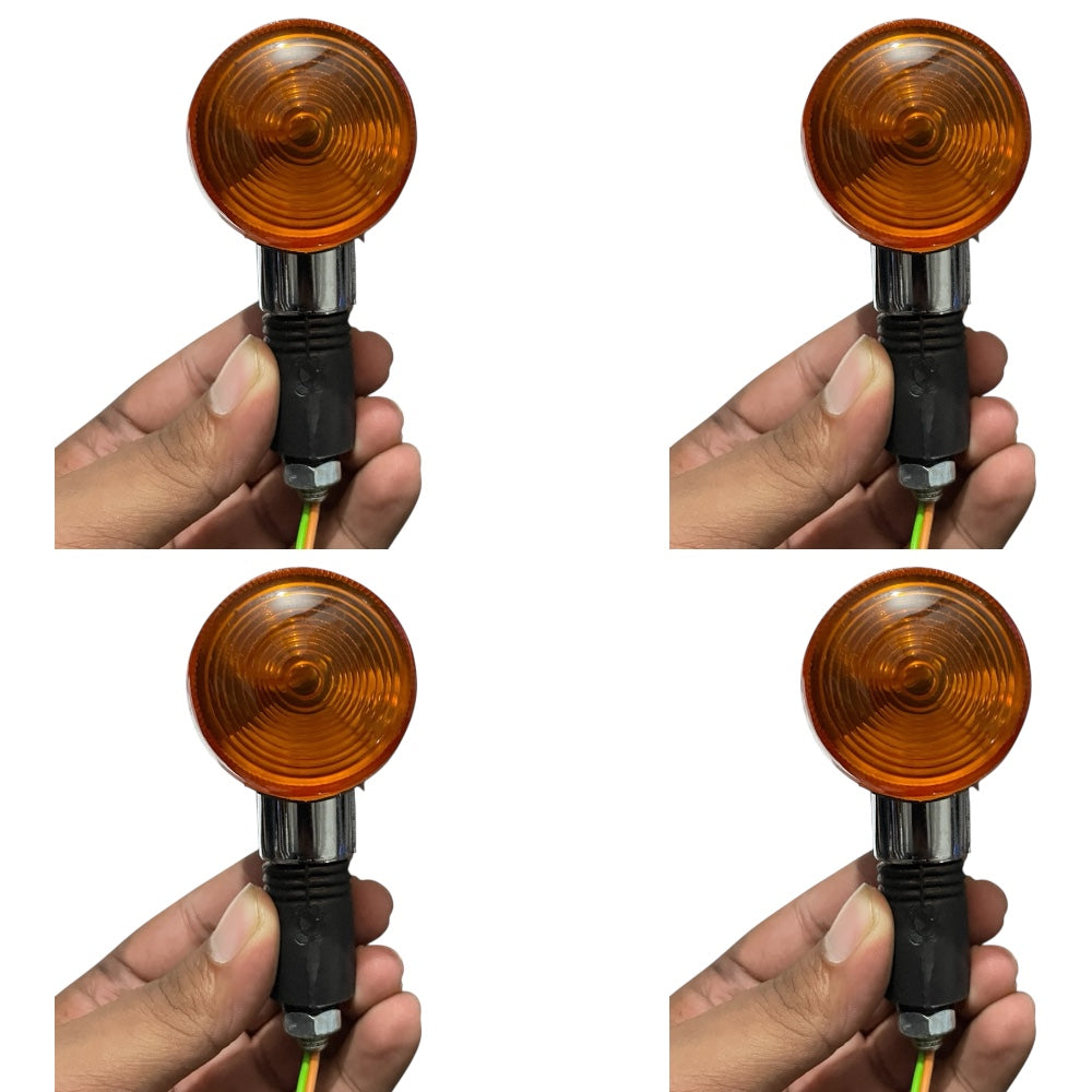 Round Shape Yellow Indicator Old School Type Indicator