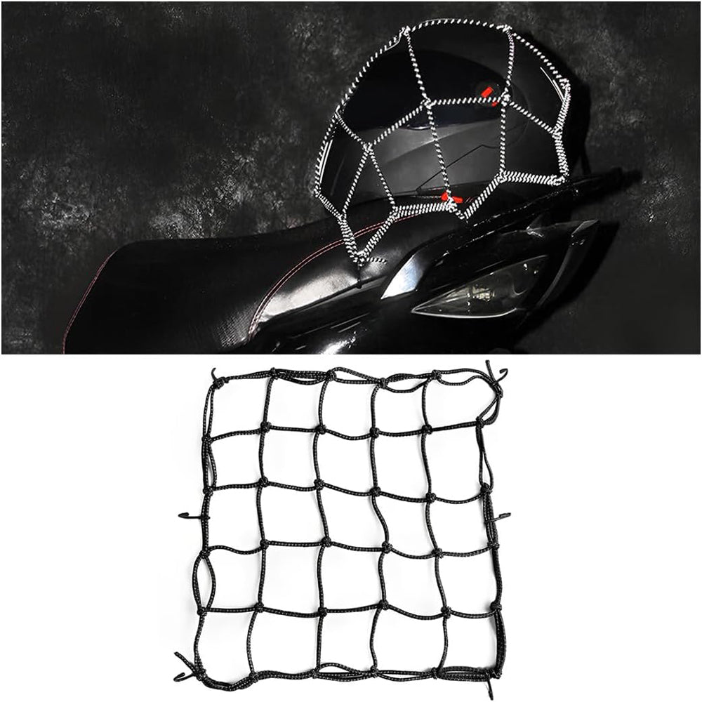 Helmet Holding Net Bungee Cargo Net 6 Hooks Hold