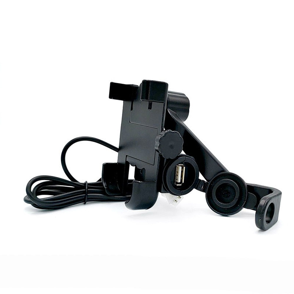 Mobile Holder with USB Charger In Metal