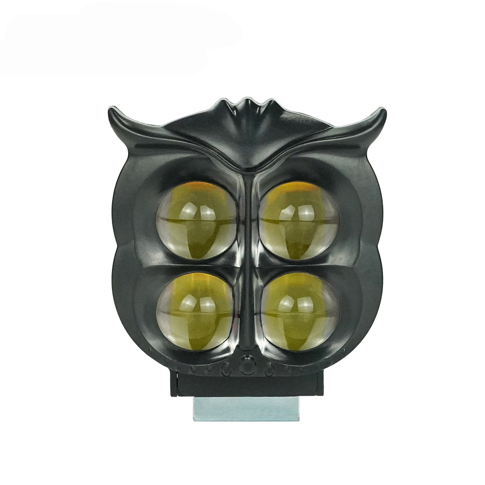 4 Lens OWL Style Dual Color Motorcycle Fog Light