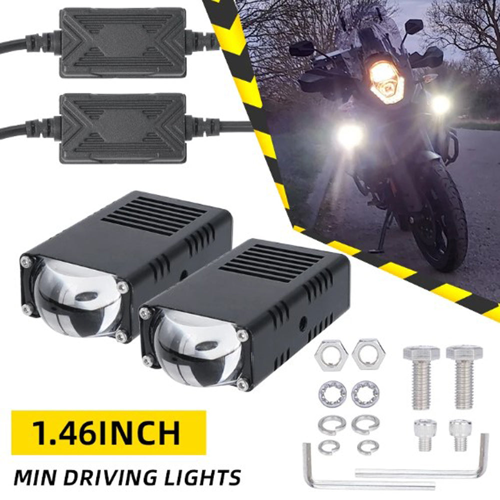 Mini Driving Light Slim LED Projector Lens With Button
