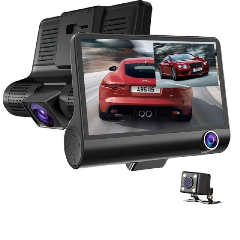 WDR Car Dashcam 3 Camera Lens Video Car DVR Full HD 1080P