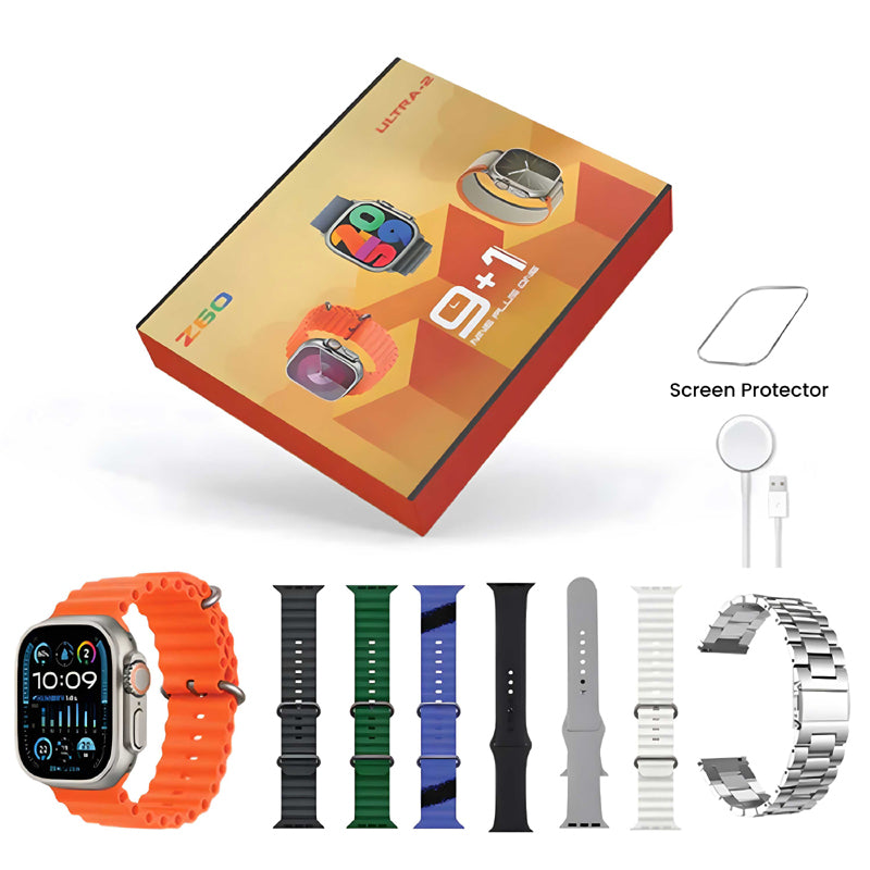 Smartwatch Z60 Ultra-2 Big IPS Display 49mm 8 Strap