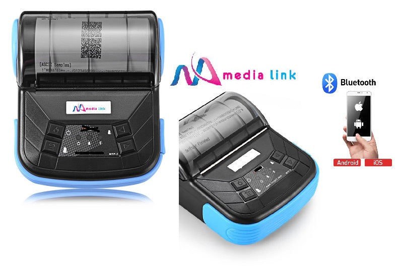 MEDIA LINK MTP-3 80mm - 3inch Portable Bluetooth Mini Thermal Printer