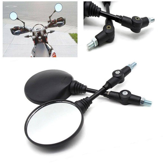 Motorcycle Adjustable Folding BMW Style Motorcycle Bike Mirror 3 Point