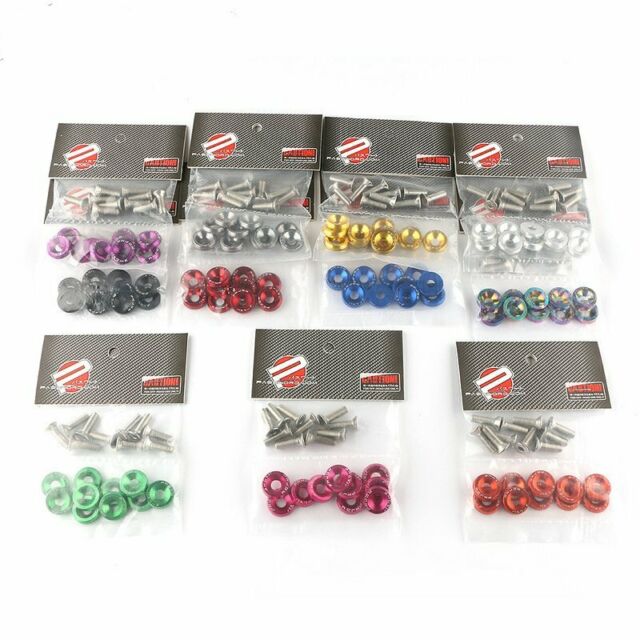 Motorcycle Fancy Bolts with Washer 10 Pcs Set