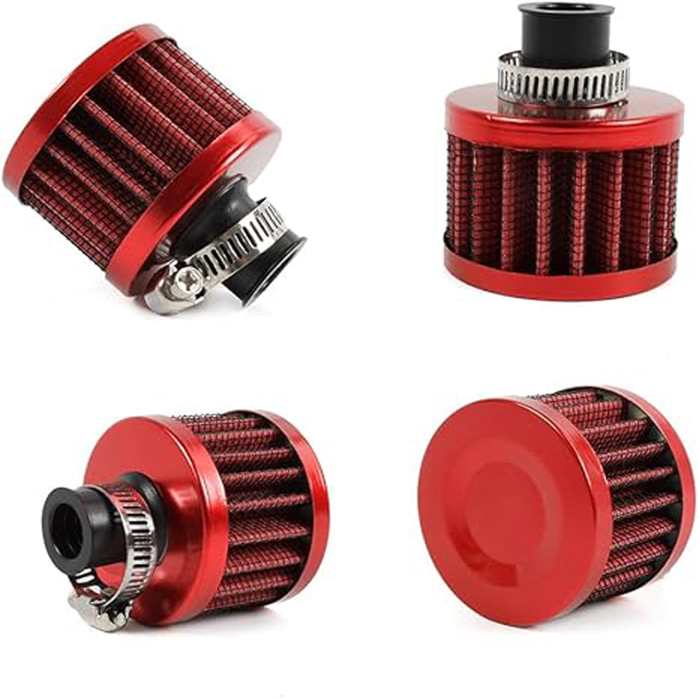 Air Filter Cold Air Intake Filter Breather 12mm Valve Cover Breather Filter