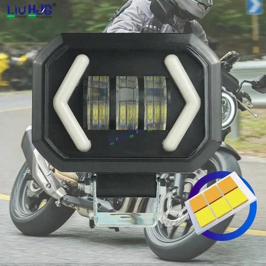 Arrow DRL Square Original Fog light Dual Color White Yellow LED