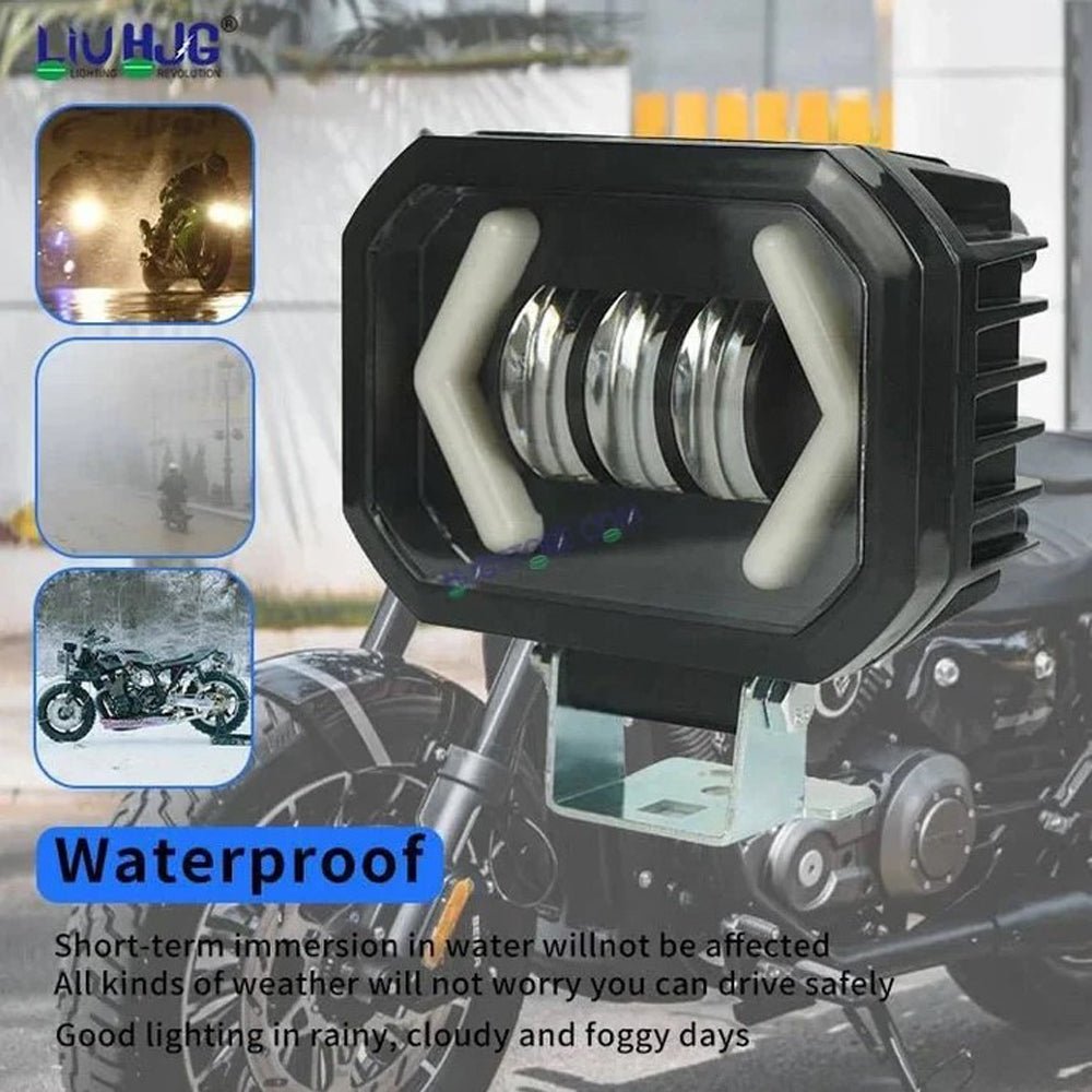 Arrow DRL Square Original Fog light Dual Color White Yellow LED
