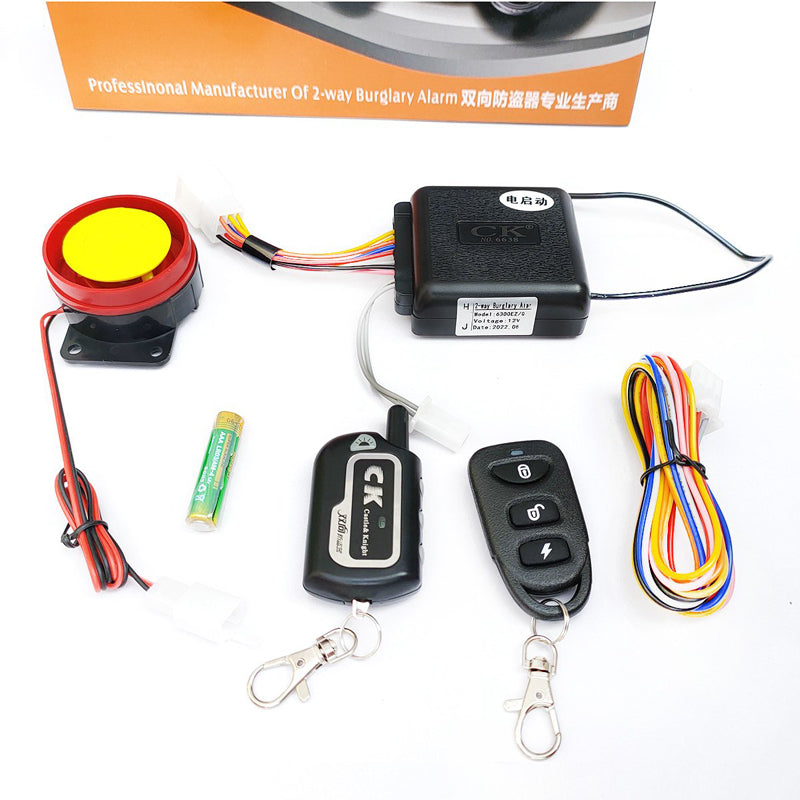 Motorcycle Security Alarm System Anti Theft Locking System CK 2 Way