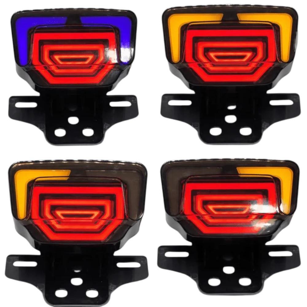 Honda LED Smoke Back Tail Light with Indicators For CD70 / CG125