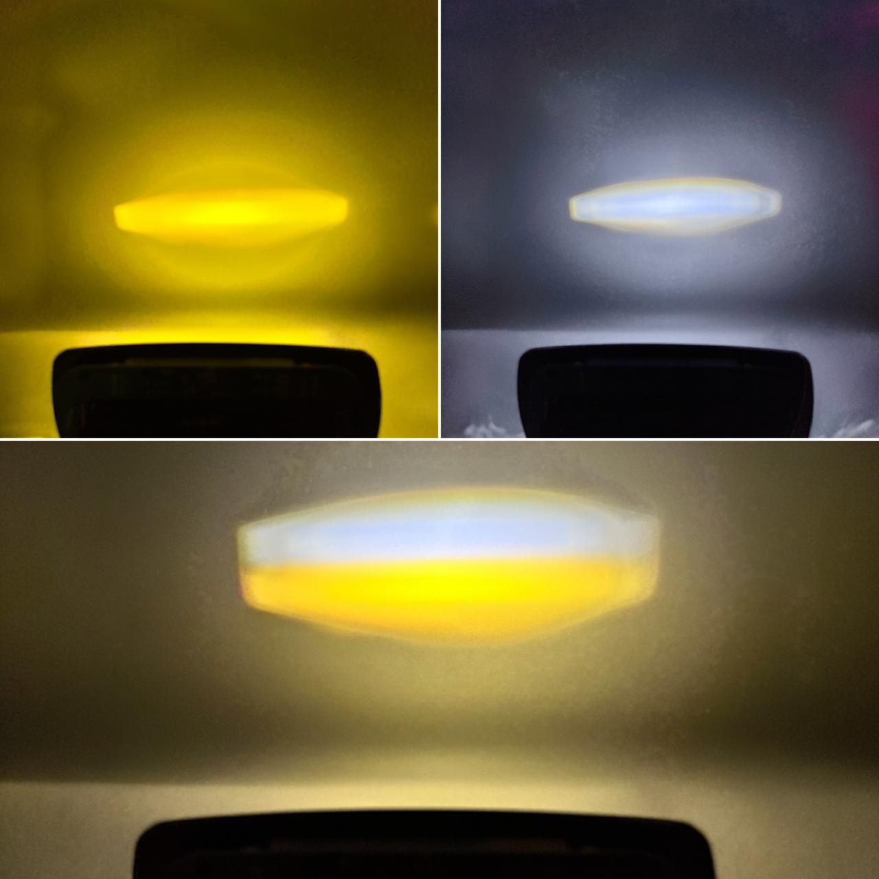 Honda Logo Devil Eye Penal In 4 Lens LED With Indicator And Dolphin Flasher