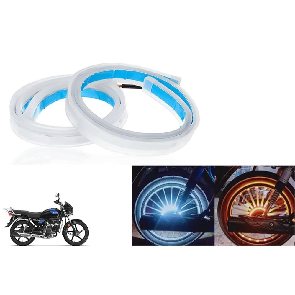 Motorcycle Wheel (Hub) Light White And Yellow