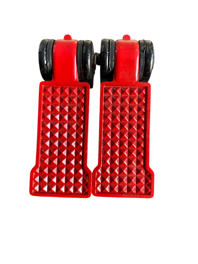 Footrest Metal Body Red Universal