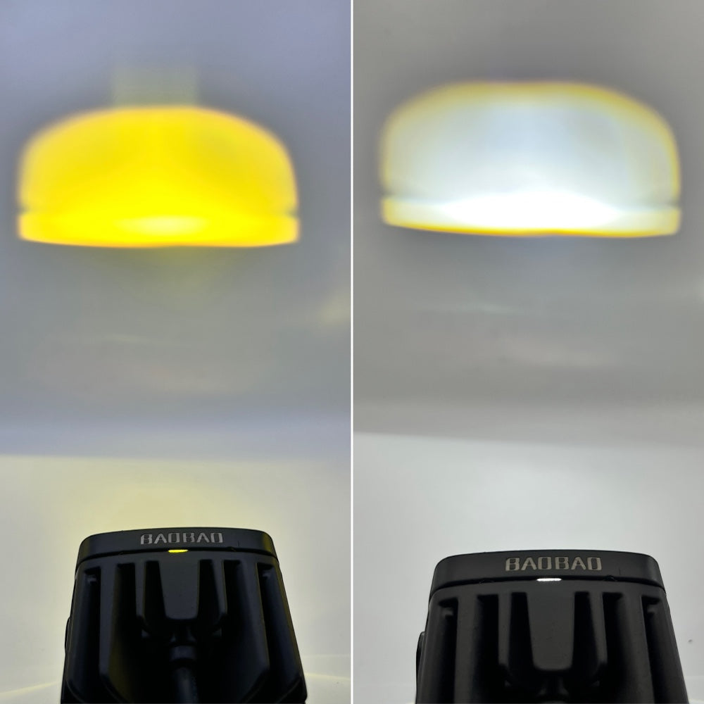 Fog Light Y Lens Ultra Wide LED Driving Fog Lights White/Yellow