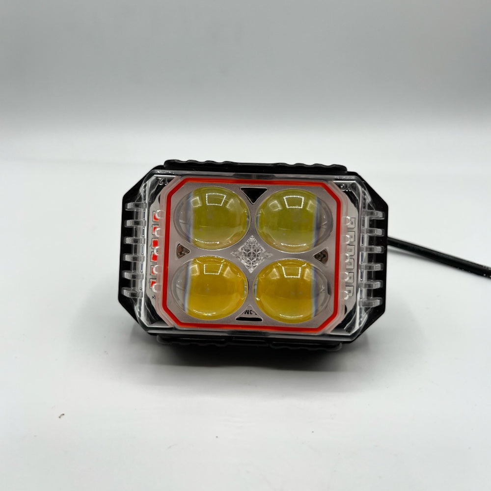 Mini Driving Light 4 Lens With SOS Flasher