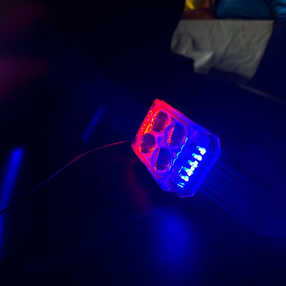 Mini Driving Light 4 Lens With SOS Flasher