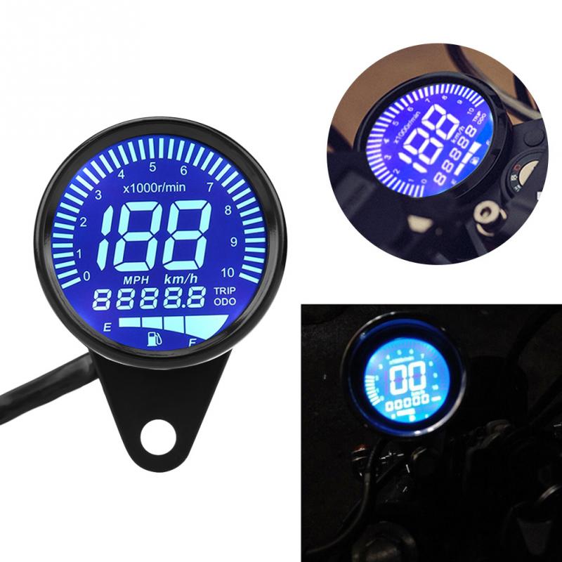 Motorcycle Digital Speedometer Round (Style 1)