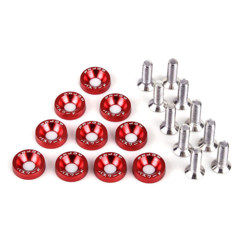 Motorcycle Fancy Bolts with Washer 10 Pcs Set