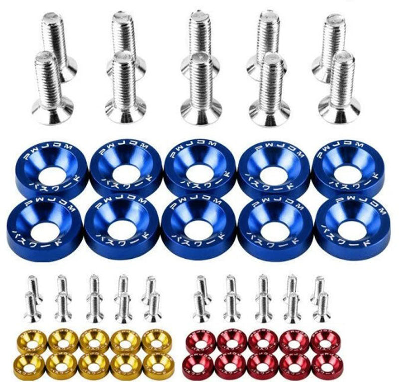 Motorcycle Fancy Bolts with Washer 10 Pcs Set