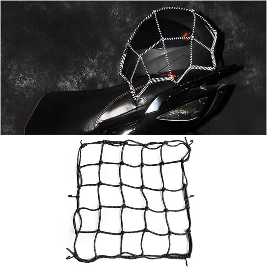 Helmet Holding Net Bungee Cargo Net 6 Hooks Hold