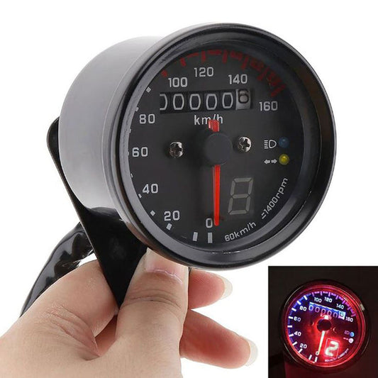 Motorcycle Round Analogue Speed Meter (Style 1)