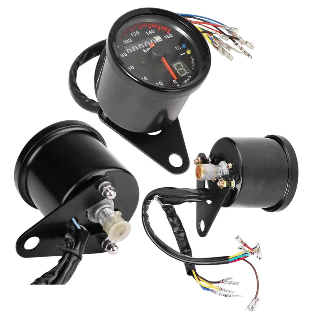 Motorcycle Round Analogue Speed Meter (Style 1)