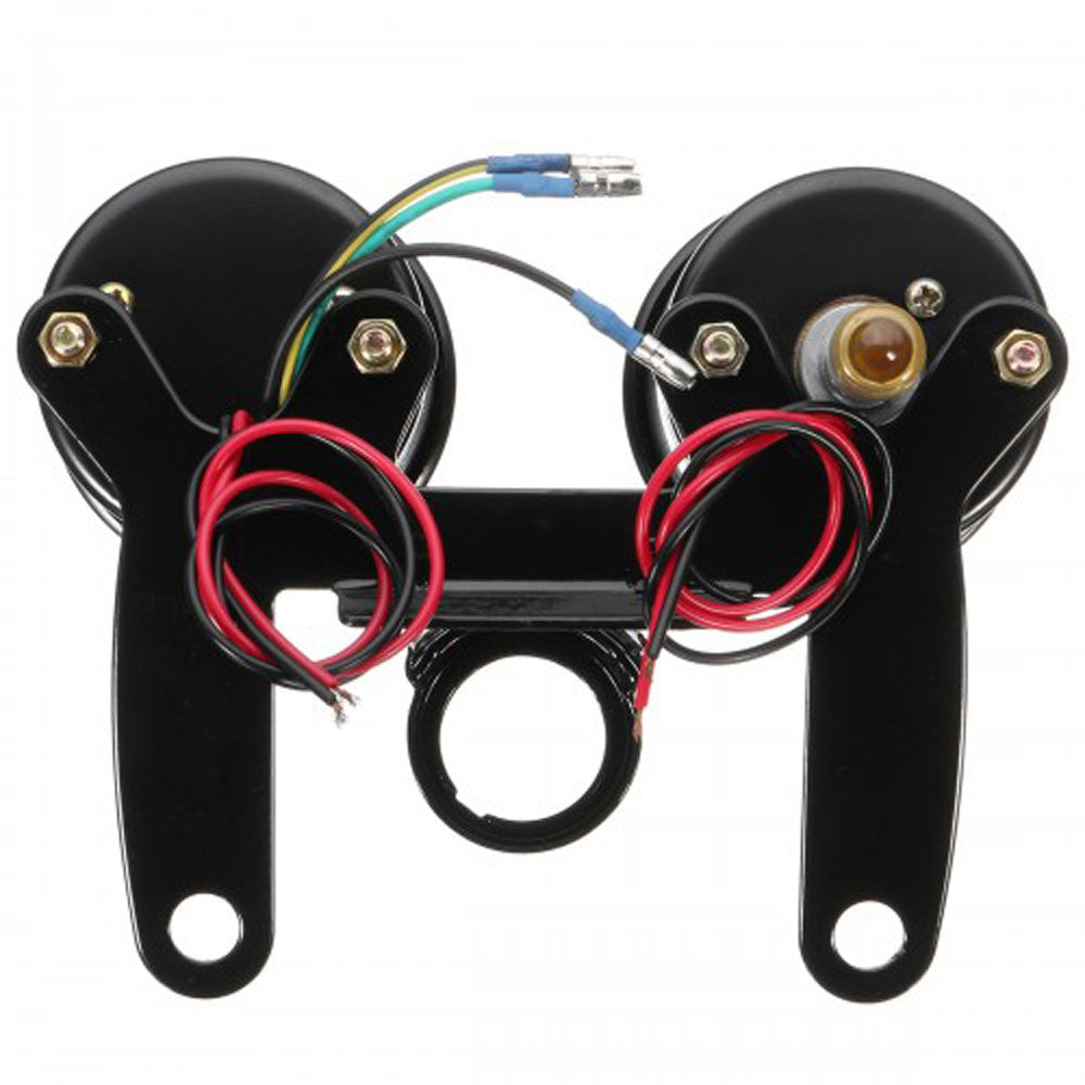 Motorcycle Universal Dual Analogue Speedometer