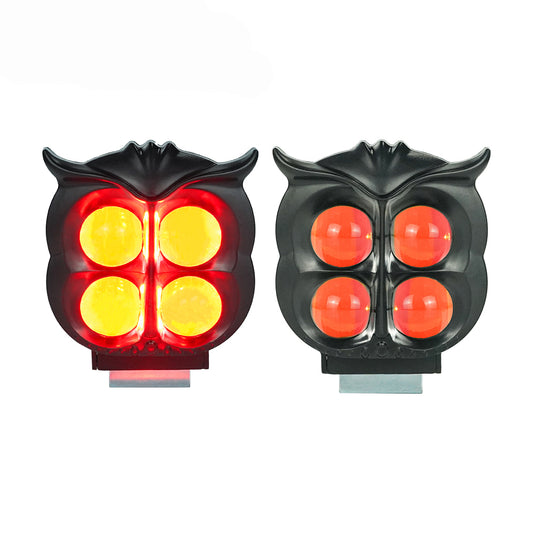 4 Lens OWL Style Dual Color Motorcycle Fog Light