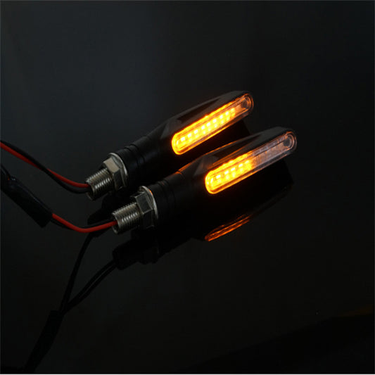 Motorcycle Indicators LED Flowing Turn Signal Lights Plain Running Audi Style R-248