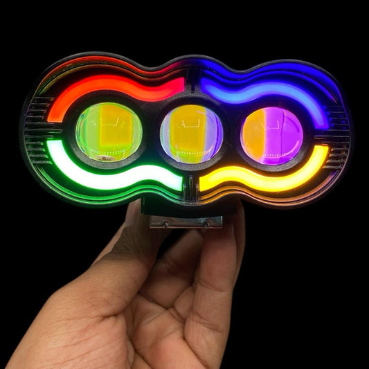 Motorcycle Fog Light RGB Color With Multi Functions