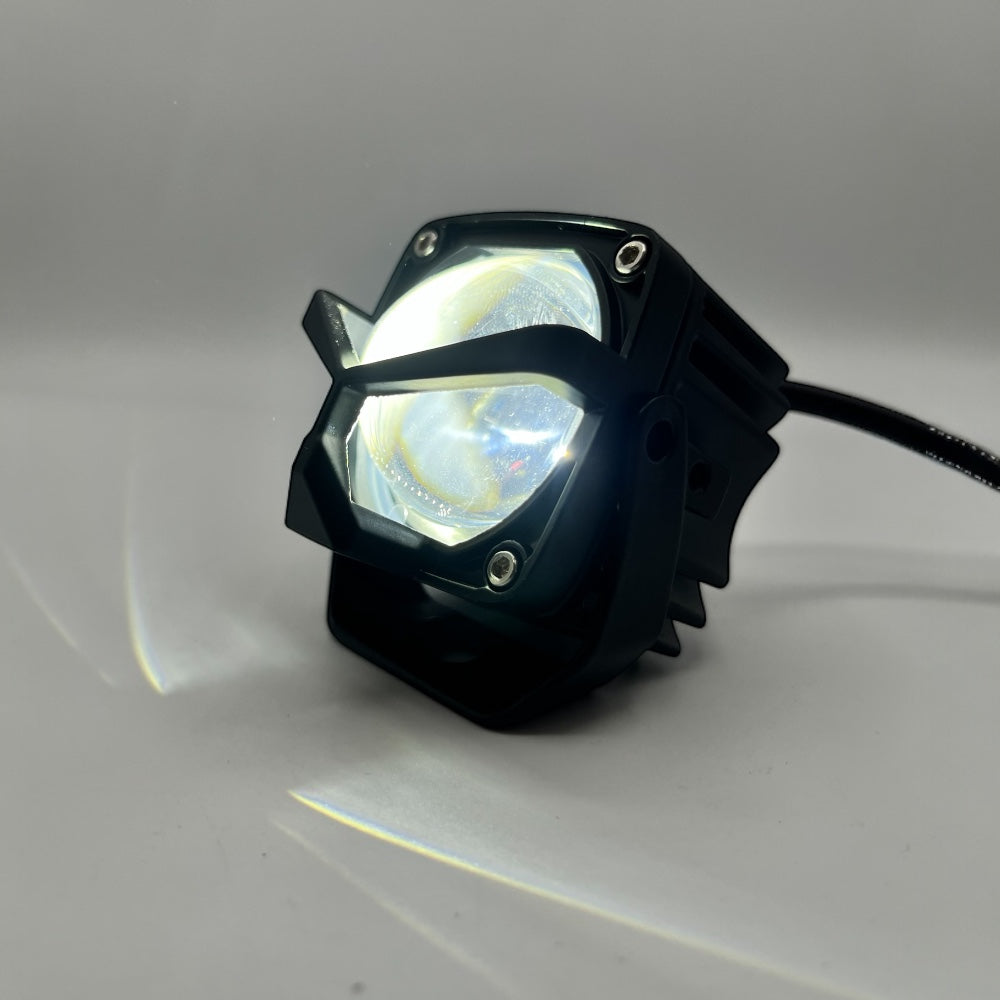 Fog Light Y Lens Ultra Wide LED Driving Fog Lights White/Yellow