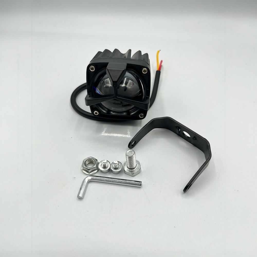 Fog Light Y Lens Ultra Wide LED Driving Fog Lights White/Yellow