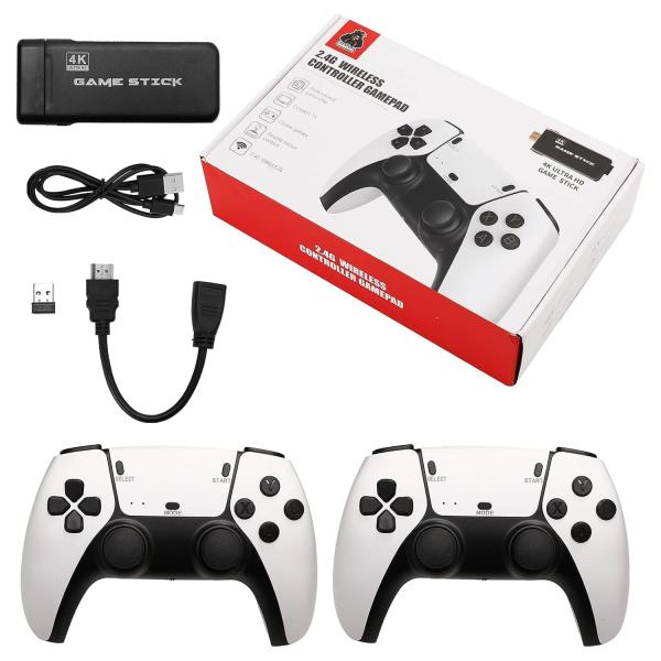 Game Controllers M8 PRO 64GB 4K Takken 3 & 20000 Included 2 Gaming Controllers RK3228