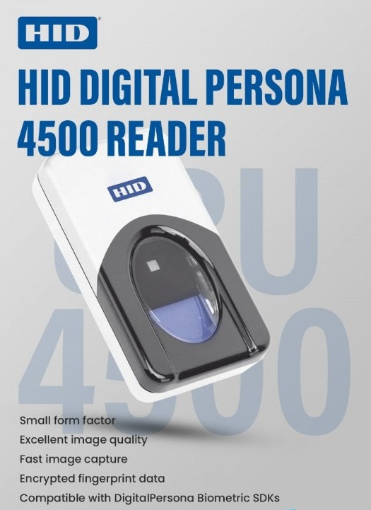 Biometric Fingerprint Readers HID Digital Persona URU 4500